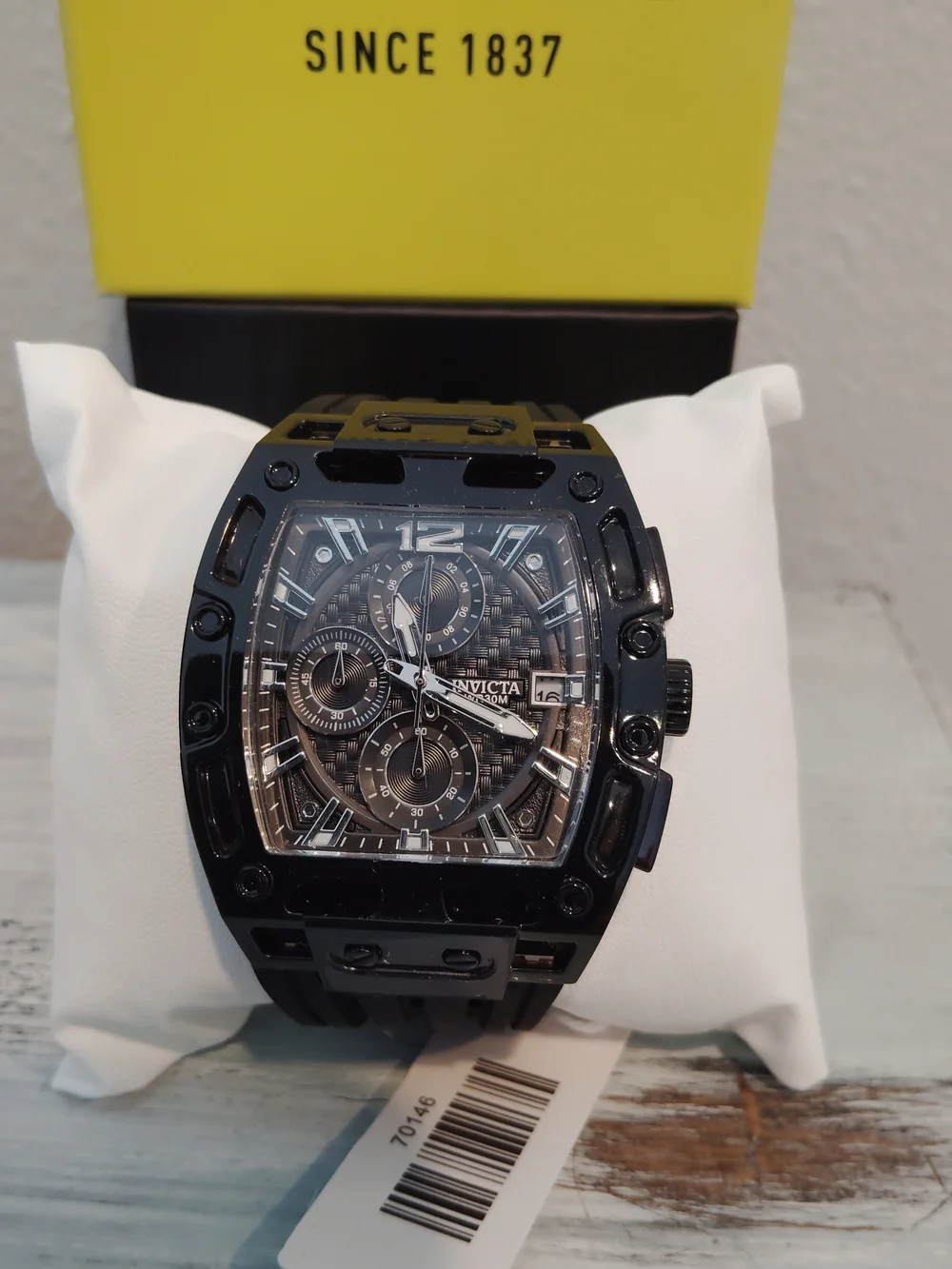 Invicta S1 Rally Allogrip Black Chronograph Men's Watch